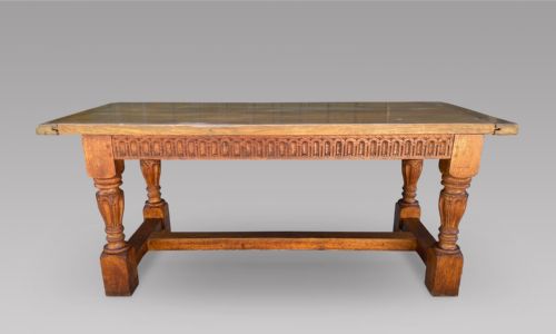 A 19thc Oak Refectory/farmhouse Table