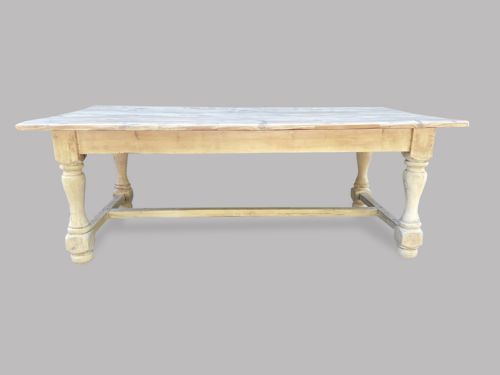 A Stripped and Limed Pine Table C1930