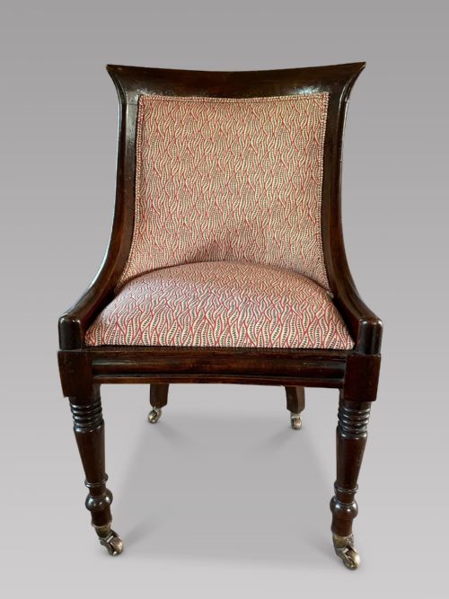 A Regency Chair on Castors in Design Material