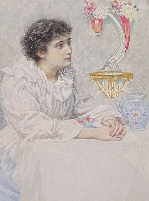 fig 1. George Brown - Watercolours - 'Sisters' 1895
