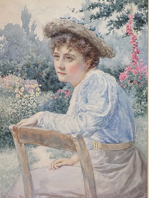 fig 2. George Brown - Watercolours - 'Sisters' 1895