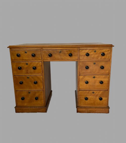 A Victorian Satin Birch Ladies Desk