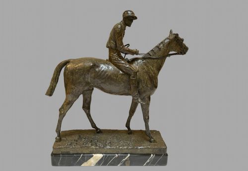 fig 1. Adrian Jones - A Patinated Bronze Figure of Fred Archer on Ormonde