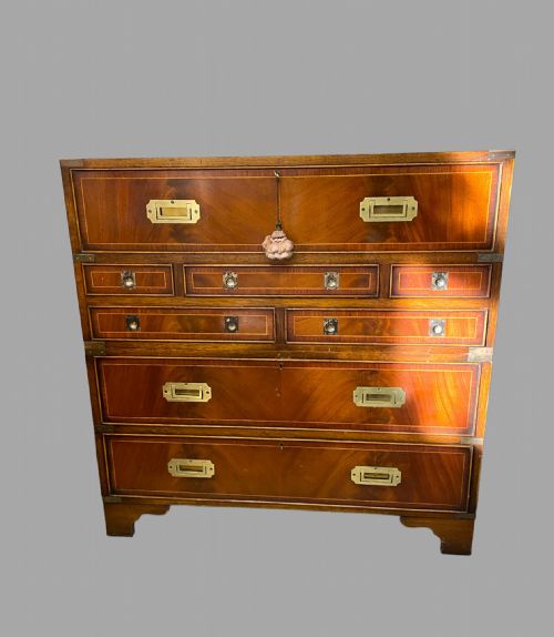 A Lovely C1930 Campaign Secretaire