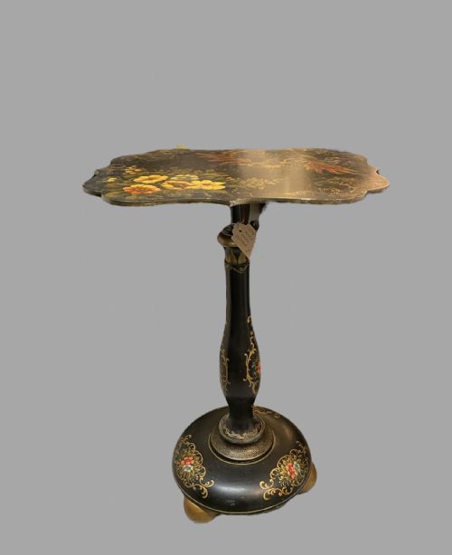 A Japanned Wood Display Table