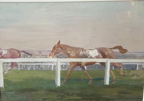 fig 1. Charles Simpson - Mixed Media - Near The Finish