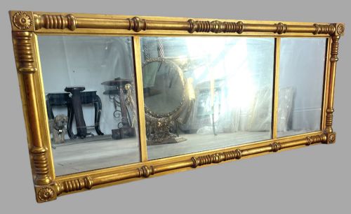 A English Over Mantel Mirror C1900