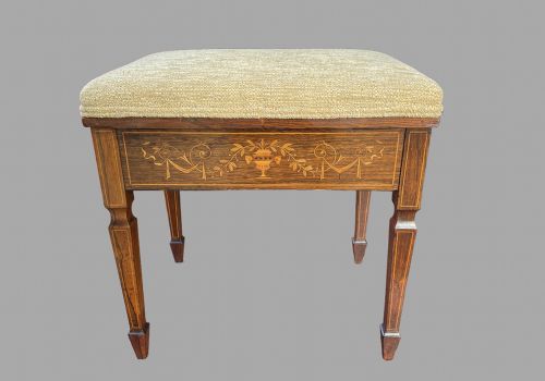 An Edwardian Piano Stool