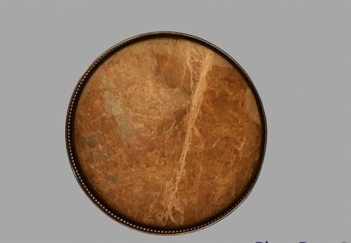 AN ATTRACTIVE MARBLE TOPPED SIDE TABLE - ADDITIONAL PHOTO 2