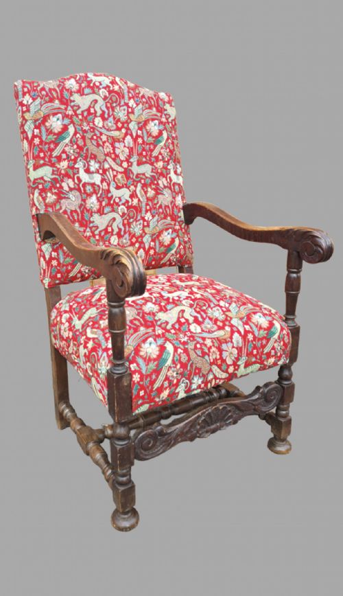 Jacobean/17th Century Style Throne Style Arm Chair