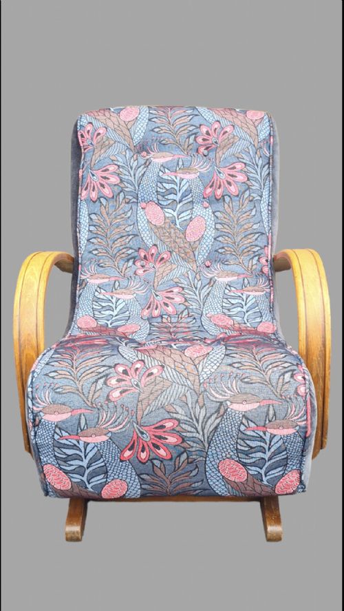 1930’S Art Deco British Bentwood Banana Rocking Chair