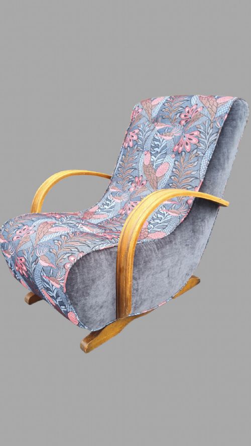 fig 1. 1930’s Art Deco British Bentwood Banana Rocking Chair