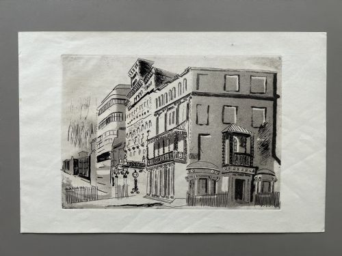 Aquatint Entitled Mixed Styles Regency - John Piper
