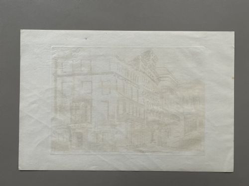 fig 1. Aquatint entitled Mixed Styles Regency - John Piper