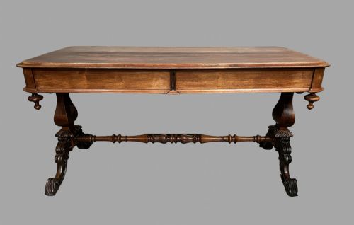 A Victorian Rosewood Library Table