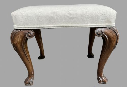 An Attractive 19thc Walnut Stool