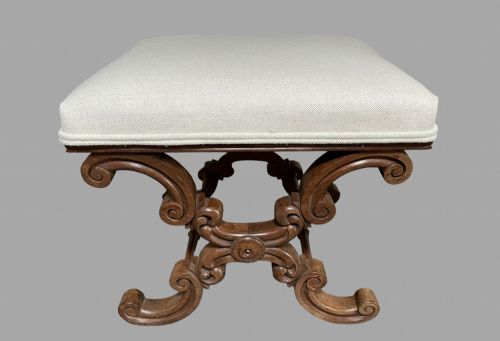 A William IV Walnut Stool
