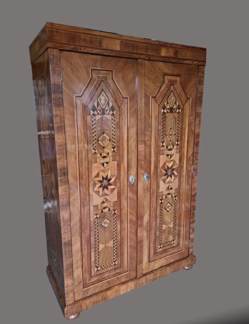 A Very Attractive 19thc Continental Wardrobe
