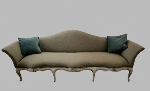 A 19thc Good Sized Painted Settee