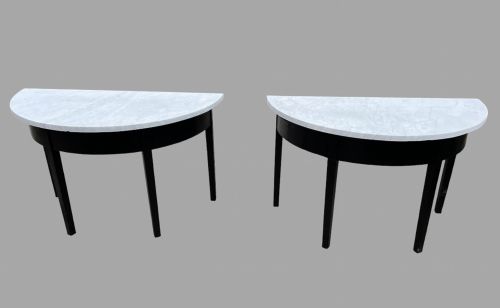 Pair of Georgian Marble Topped Console Tables