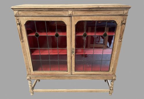 A C1915 Stripped Mahogany Three Shelf Bookcase