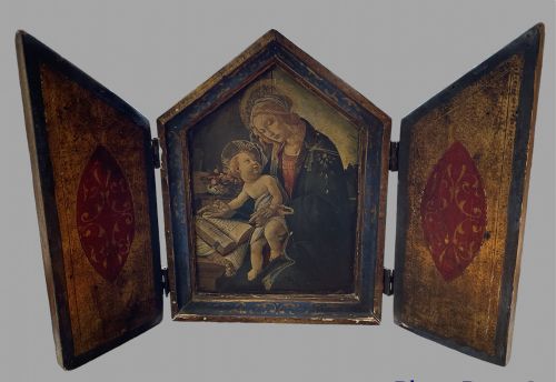 Madonna and Child Private Devotional Triptych
