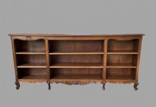 A French C1920 Oak Open Bookcase
