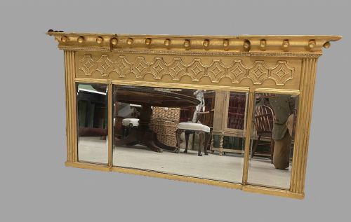 A 19thc Gilt Overmantel Mirror
