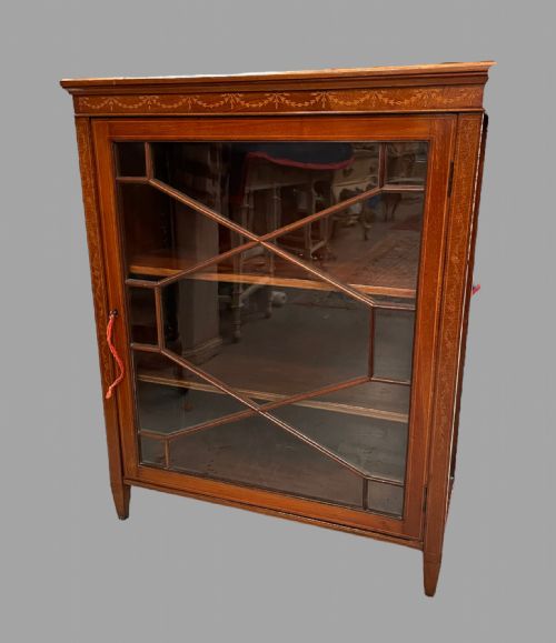 An Edwardian Mahogany Inlaid Cabinet
