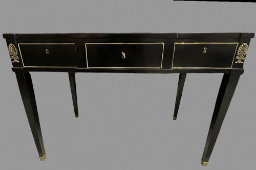 An Attractive Empire French Ebonised Writing Table