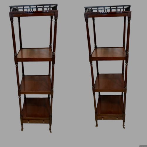 A Pair of 19th Century Mahogany Whatnot’s