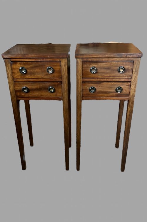 A Pair of Mahogany Bedsides