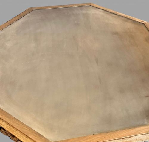 A 19TH CENTURY BLEACHED OAK CENTRE TABLE - ADDITIONAL PHOTO 4