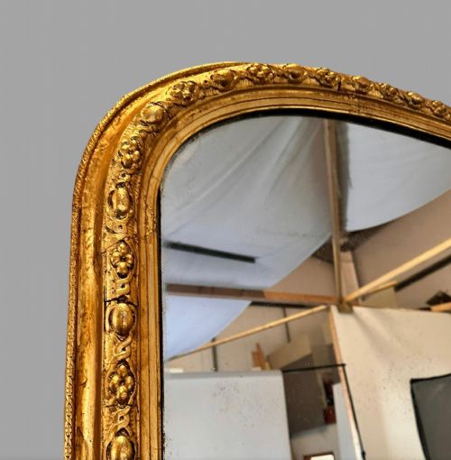 A 19TH CENTURY ENGLISH GILT MIRROR - ADDITIONAL PHOTO 2