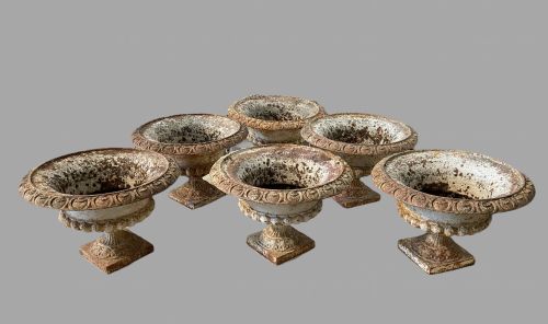 A Set of Six Victorian Garden Urns