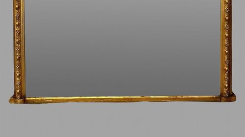 A 19TH CENTURY GILT PIER MIRROR - ADDITIONAL PHOTO 1
