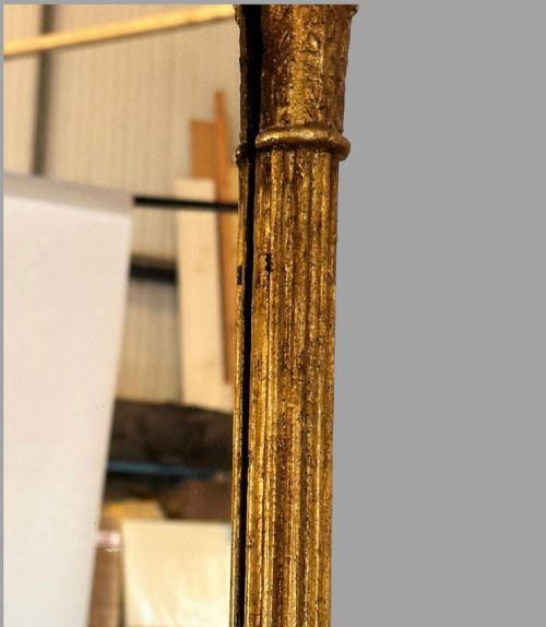 A 19TH CENTURY GILT PIER MIRROR - ADDITIONAL PHOTO 3
