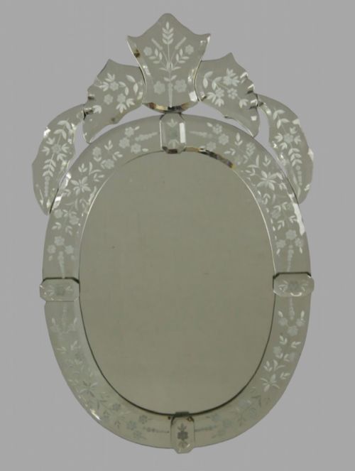 A C1900 Oval Wall Mirror