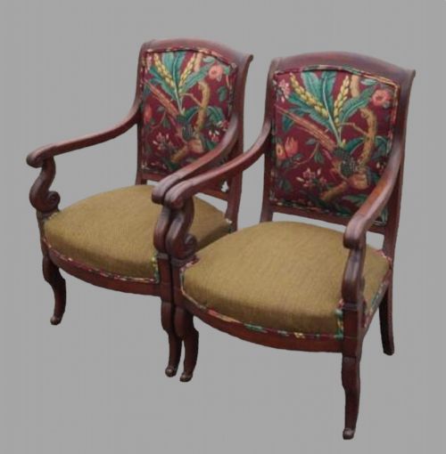 A PAIR OF EARLY 19THC MAHOGANY CHAIRS - ADDITIONAL PHOTO 2