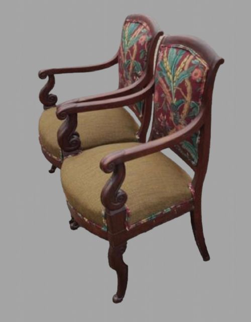 A PAIR OF EARLY 19THC MAHOGANY CHAIRS - ADDITIONAL PHOTO 3