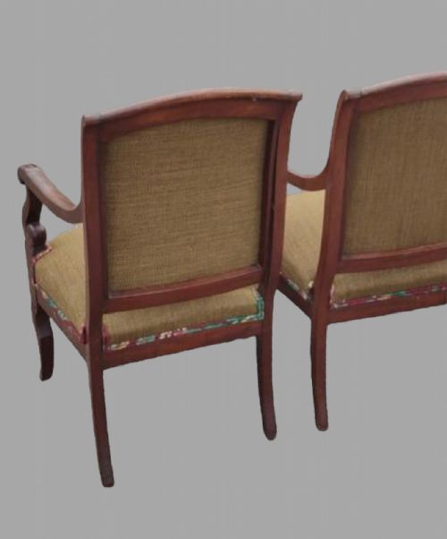 A PAIR OF EARLY 19THC MAHOGANY CHAIRS - ADDITIONAL PHOTO 4