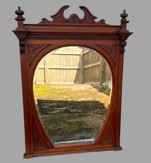




19thc Victorian Beechwood Mirror