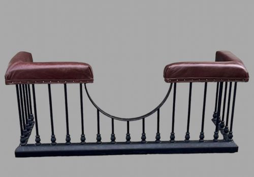 A 19thc English Cast Iron Club Fender