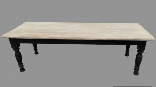 A Country Painted Walnut Dining Table C1860