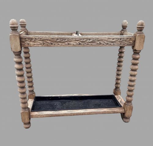 A Lovely Bleached Oak Umbrella/stick Stand