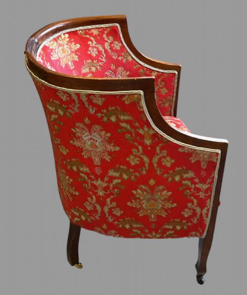 AN ATTRACTIVE EDWARDIAN SETTEE AND CHAIR - ADDITIONAL PHOTO 10