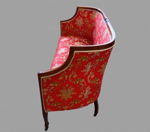 AN ATTRACTIVE EDWARDIAN SETTEE AND CHAIR - ADDITIONAL PHOTO 16