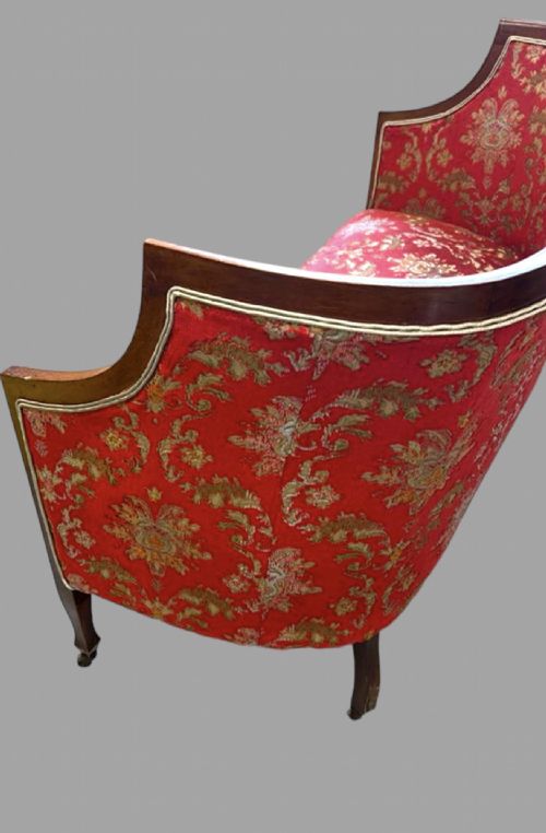AN ATTRACTIVE EDWARDIAN SETTEE AND CHAIR - ADDITIONAL PHOTO 18