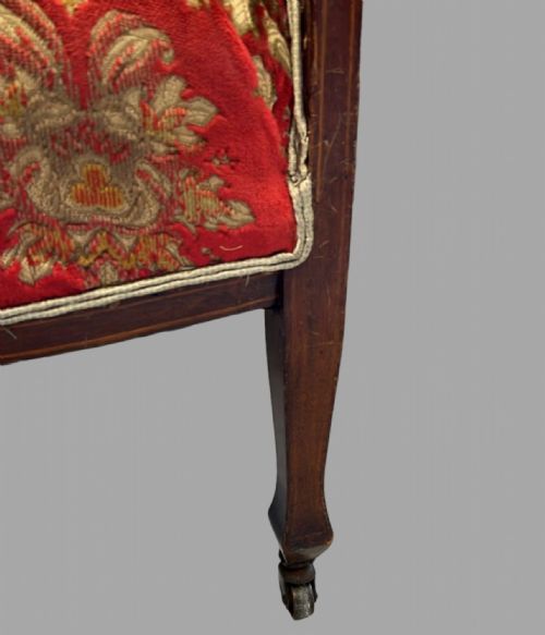 AN ATTRACTIVE EDWARDIAN SETTEE AND CHAIR - ADDITIONAL PHOTO 27