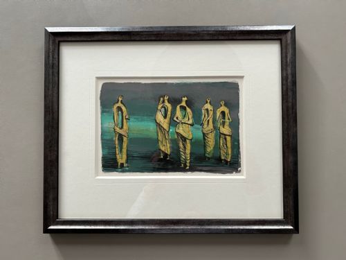 Henry Moore, Original Lithograph Entitled 'Standing Figure's 1950'